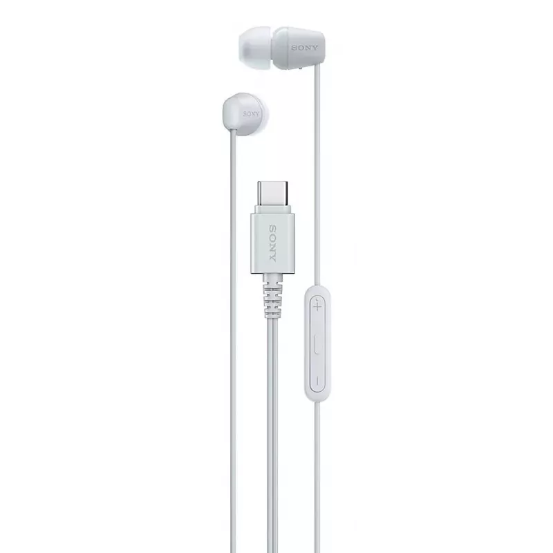 Sony IER-EX15C ausinės laidinės į ausis įdedamos skambučiams / muzikai USB Type-C baltos