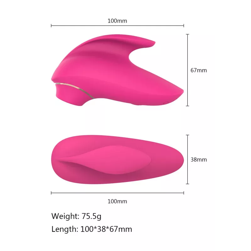 Klitorio masažuoklis Erolab Dolphin VVS01r Rožinis — kompaktiškas asmeninis stimuliatorius, įkraunamas per USB