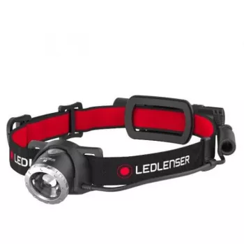 Ledlenser H8R juodas, raudonas galvos žibintuvėlis LED