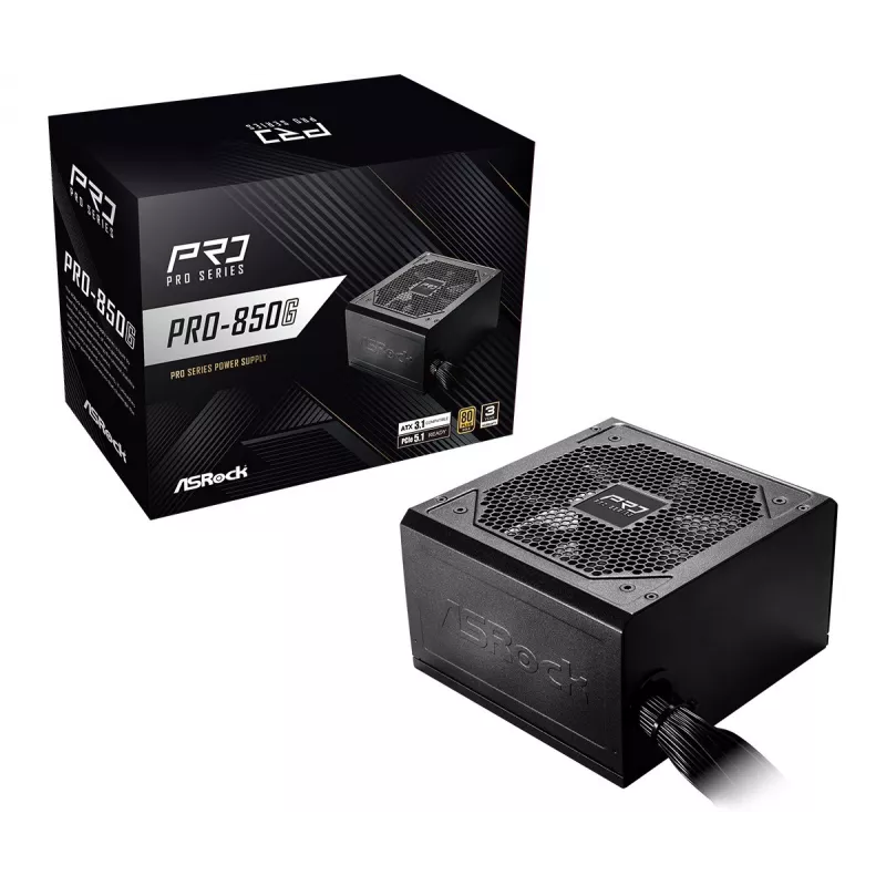ASRock PRO-850G 850W 80 PLUS Gold maitinimo blokas