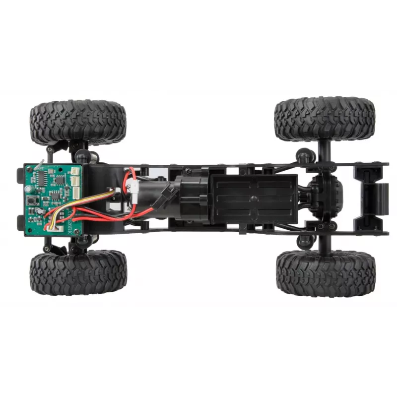 RC vikšrinis modelis Amewi Mini‑D90 4WD 1:16 RTR nuotoliniu būdu valdomas bekelės modelis, 4 varantieji ratai, mastelis 1:16