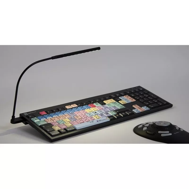 Klaviatūra Logickeyboard Adobe Premiere Pro CC QWERTZ vokiška įvairiaspalvė