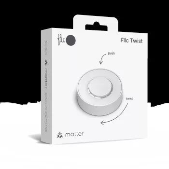 Belaidis Bluetooth mygtukas Flic Twist R-TW-01 — programuojamas išmanusis mygtukas nuorodoms ir automatizavimui