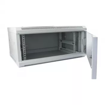 Wall-mounted rack cabinet ALLNET ALL-SMC6604GRAU 4U, Pilka, 50 kg capacity, key lock