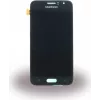 Ekrano jutiklinio stiklo komplektas Samsung Galaxy J1 2016 GH97-18224C, juodas, jutiklinio ekrano keitimas