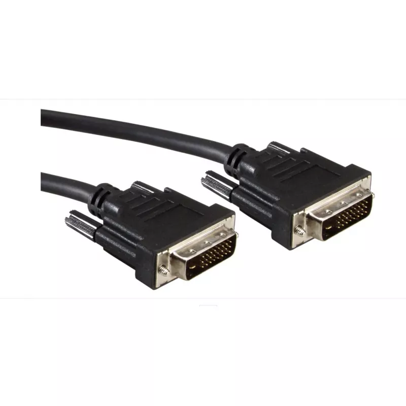 Monitoriaus laidas ROLINE DVI M - DVI M (24+1) dvigubos jungties 20 m