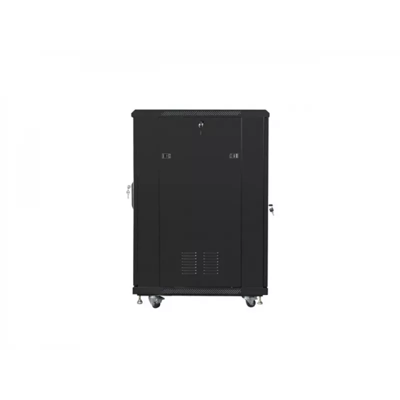 Laisvai stovinti spinta LANBERG FF01-6822-23B 22U, 19 colių bėgiai, 1159×600×800 mm, IP20, ratukai, rakinama spyna, juoda