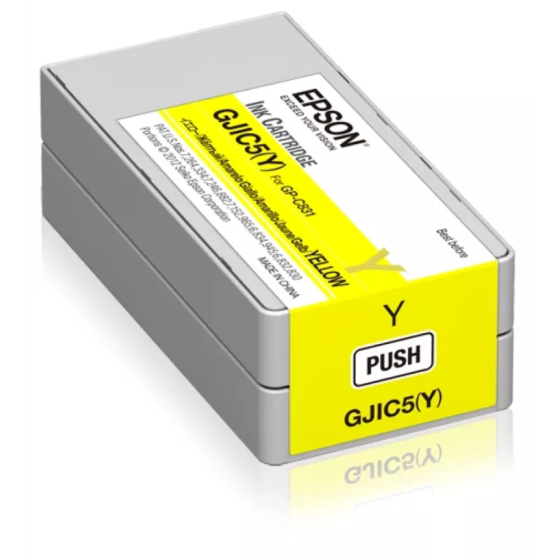 Epson GJIC5(Y): Spausdinimo kasetė ColorWorks C831 (geltona) (MOQ=10)