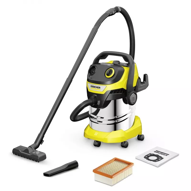 Kärcher WD 5 S V-25/5/22 Nerūdijantis plienas, juoda, geltona 25 L 1100 W
