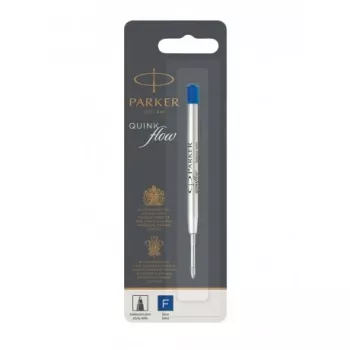 Parker Quinkflow rašiklio šerdelė F mėlyna Ballpoint Pen (lizdinė pakuotė)