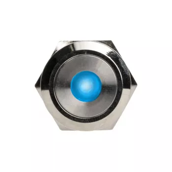 Mygtukinis jungiklis DimasTech PD211 22 mm Sidabrinėline Dot RGB — vandalams atsparus skydo valdiklis