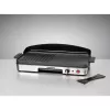 Elektrinis stalo grilis Rommelsbacher BBQ 2003 — 1900 W, 50×25 cm, briaunotas + Teppanyaki, reguliuojamas termostatas, sidabrinė/juoda