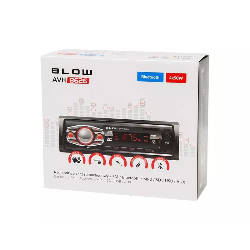 Automobilinis radijas AVH-8626 MP3/USB/SD/MMC/BT