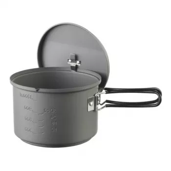 ESBIT Cookset puodas su spiritiniu degikliu, Aliuminis 1,5 l, Ø15,4 cm, H115 mm, Juodas