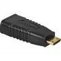 Wentronic Goobay HDMI™ adapteris, HDMI standartinis lizdas (A tipas), juodas - HDMI™ A lizdas>HDMI™ C (Mini) kištukas (68841)