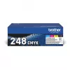 Brother TN-248VAL dažų kasetė 4 vnt. Originali juoda, žydra, purpurinė, geltona