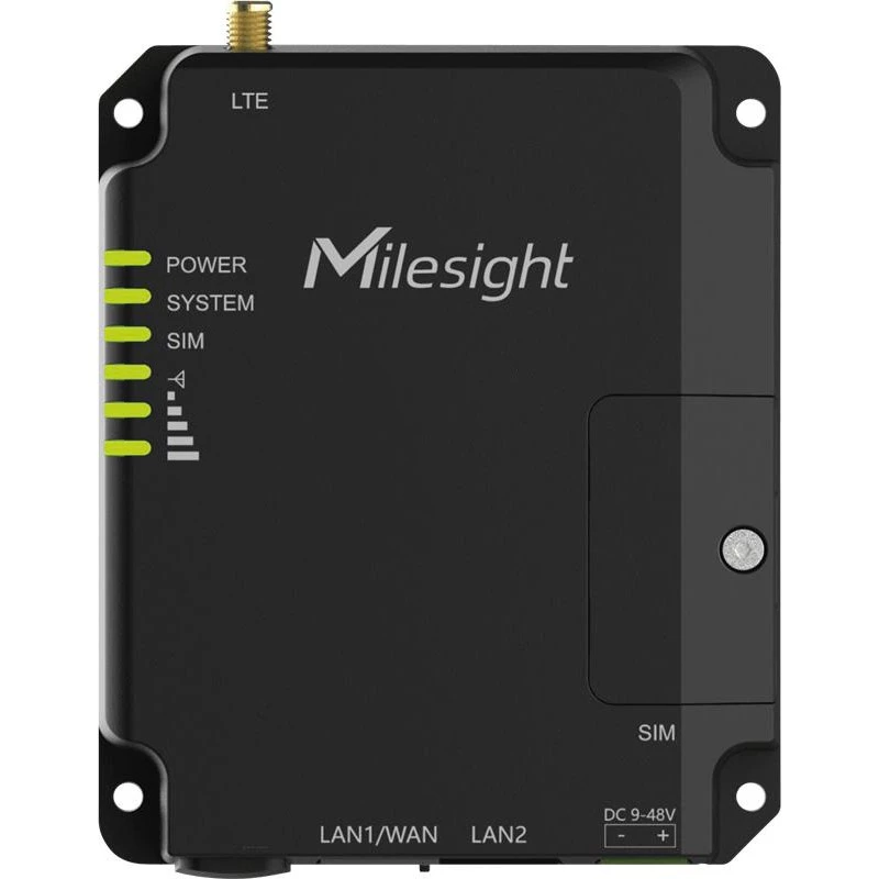 Industrial Router Milesight UR32 Lite 4G LTE — kompaktiškas korinio ryšio maršrutizatorius M2M/IoT junglumui