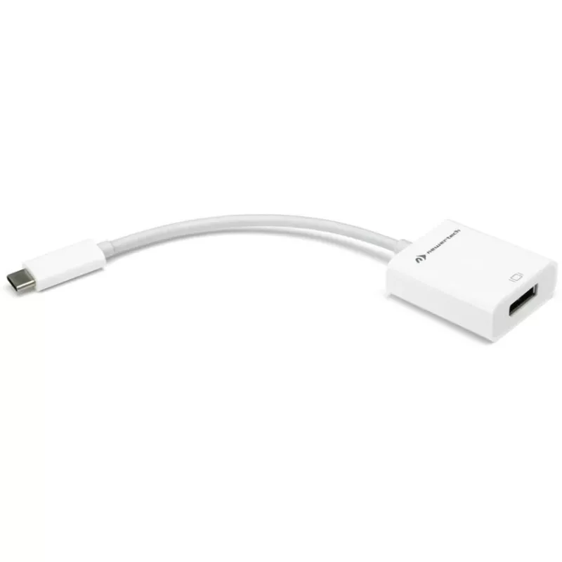 USB adapteris, USB-C kištukas > DisplayPort lizdas (balta, 11 cm)
