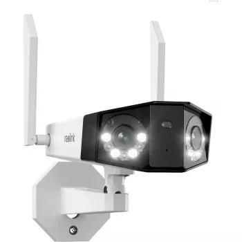 Reolink Duo Series W730 – 4K lauko „Wi-Fi“ kamera, dvigubas objektyvas, 180° panoraminis vaizdas, asmens/transporto priemonės/gyvūno aptikimas