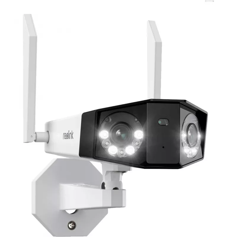 Reolink Duo Series W730 – 4K lauko „Wi-Fi“ kamera, dvigubas objektyvas, 180° panoraminis vaizdas, asmens/transporto priemonės/gyvūno aptikimas