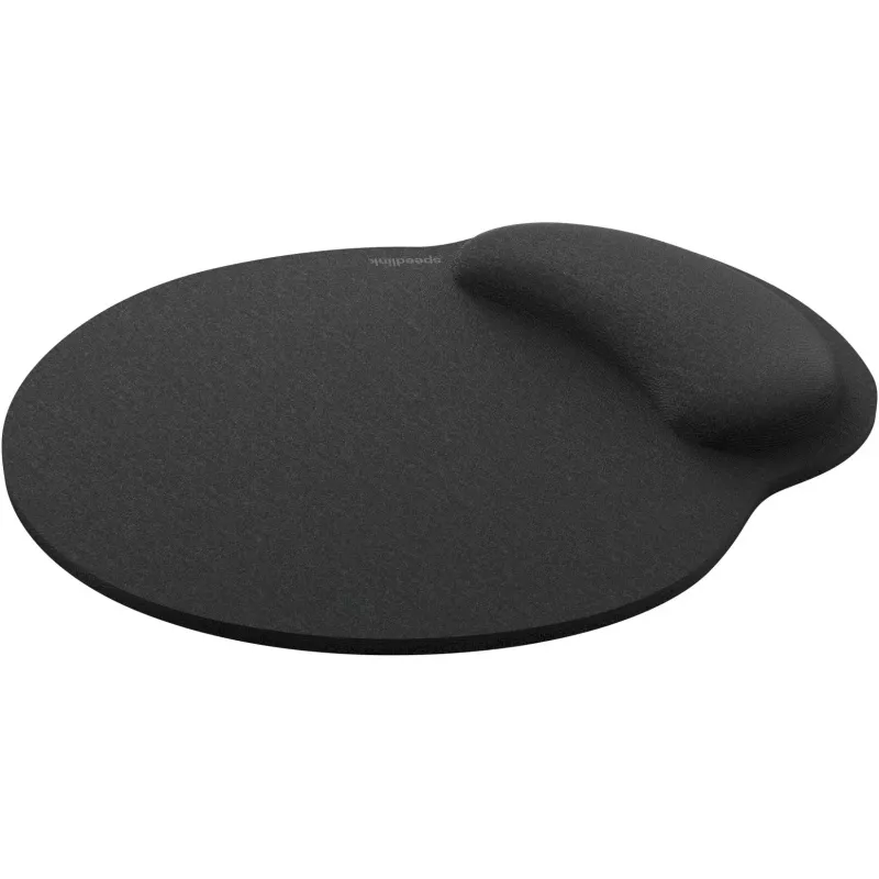 Atminties putų pelės kilimėlis Speedlink VELLU su riešo atrama, 230×254 mm, juodas