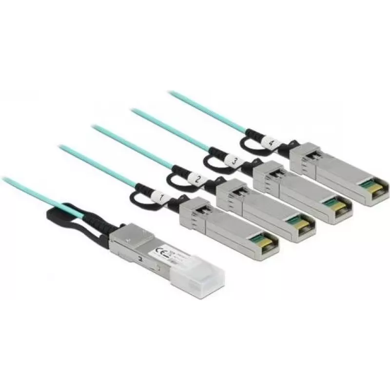 Aktyvus optinis kabelis QSFP+ į 4 x SFP+ 3 m DeLOCK 84058