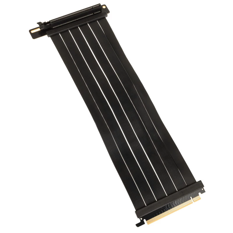 Kolink PCI Express 5.0 x16 į x16 pakėlimo kabelis, 90 laipsnių, juodas – 30 cm