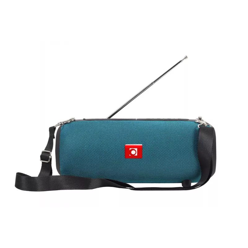 Stereo nešiojama kolonėlė GEMBIRD SPK-BT-17-G — Bluetooth 5.1, 5 W RMS, 1200 mAh, MicroSD, FM, AUX