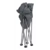Kempingo kėdė Outwell 470474 — 4 kojų sulankstoma kėdė, maksimali apkrova 150 kg, juoda/pilka