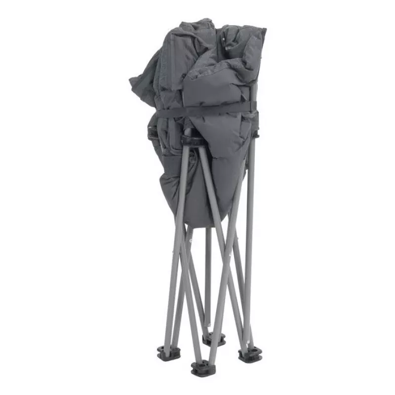 Kempingo kėdė Outwell 470474 — 4 kojų sulankstoma kėdė, maksimali apkrova 150 kg, juoda/pilka