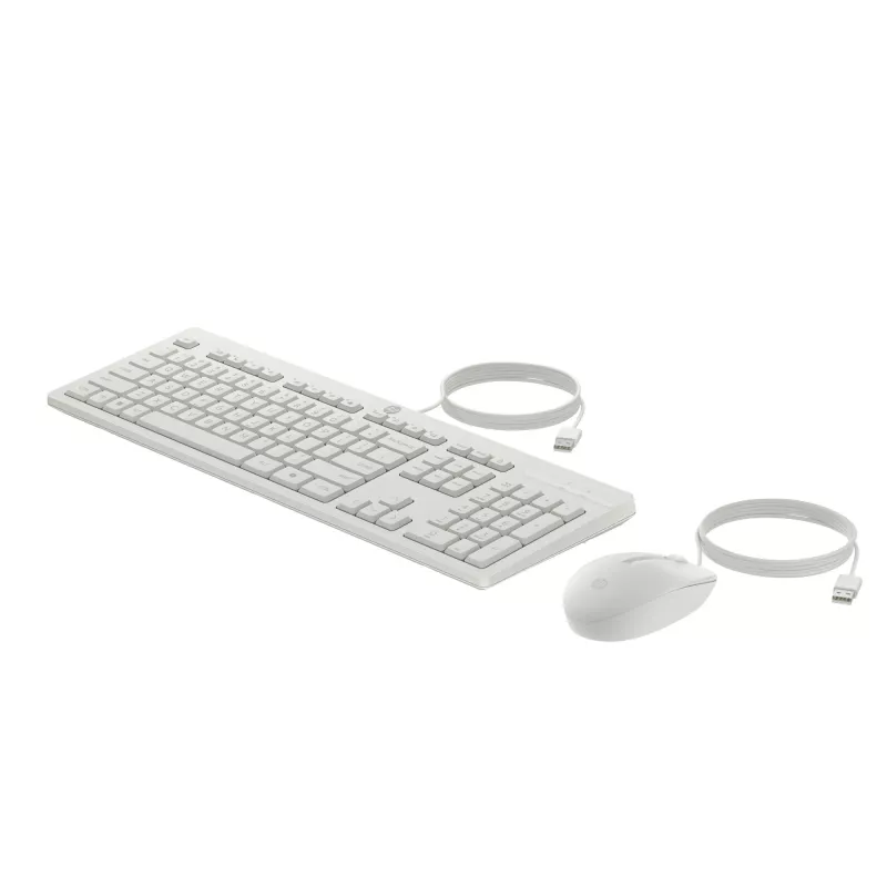 HP 225 G2 USB laidinis pelės ir klaviatūros rinkinys, Copilot klavišas – Cashmere balta – ESTŲ
