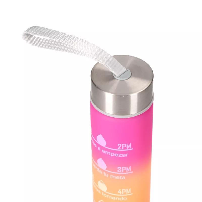 Extralink Motyvacinis vandens butelis 3W1 rinkinys rožinė-oranžinė 2000ML+900ML+300ML