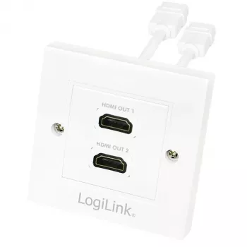 HDMI laidas LogiLink AH0015, A tipo, jungtis jungtis, balta
