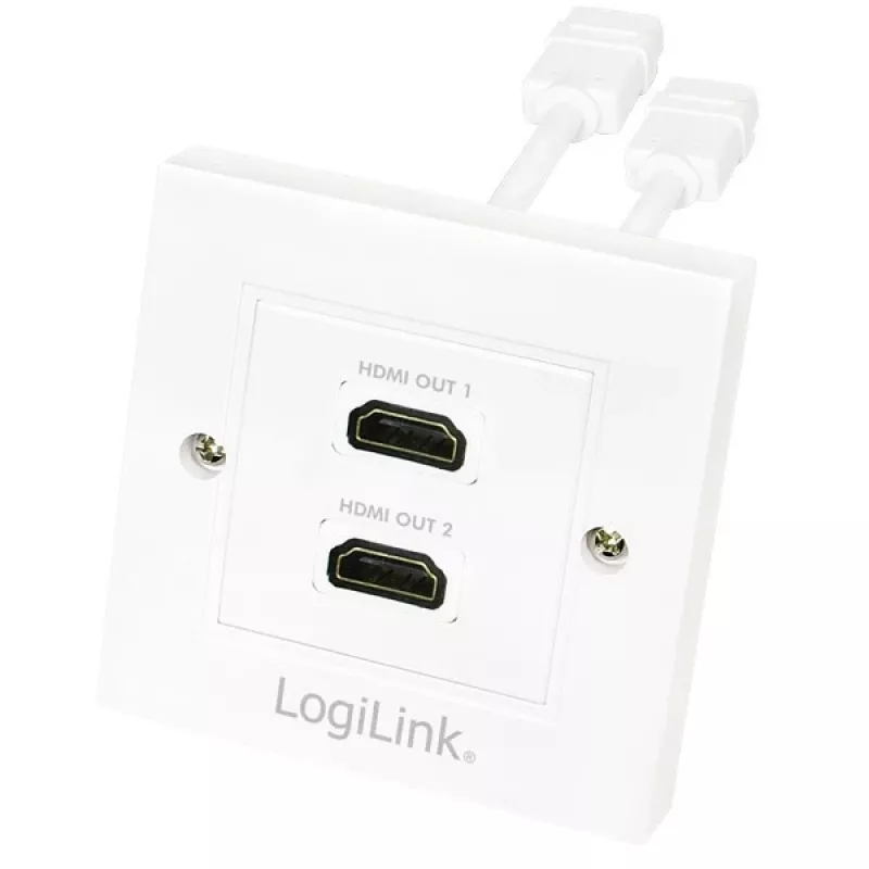 HDMI laidas LogiLink AH0015, A tipo, jungtis jungtis, balta