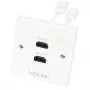HDMI laidas LogiLink AH0015, A tipo, jungtis jungtis, balta