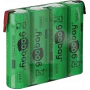 Goobay 4x AA (Mignon) - 2100 mAh, žalia - litavimo jungtis (Z), nikelio-metalo hidrido baterija (NiMH), 4,8 V (55580)