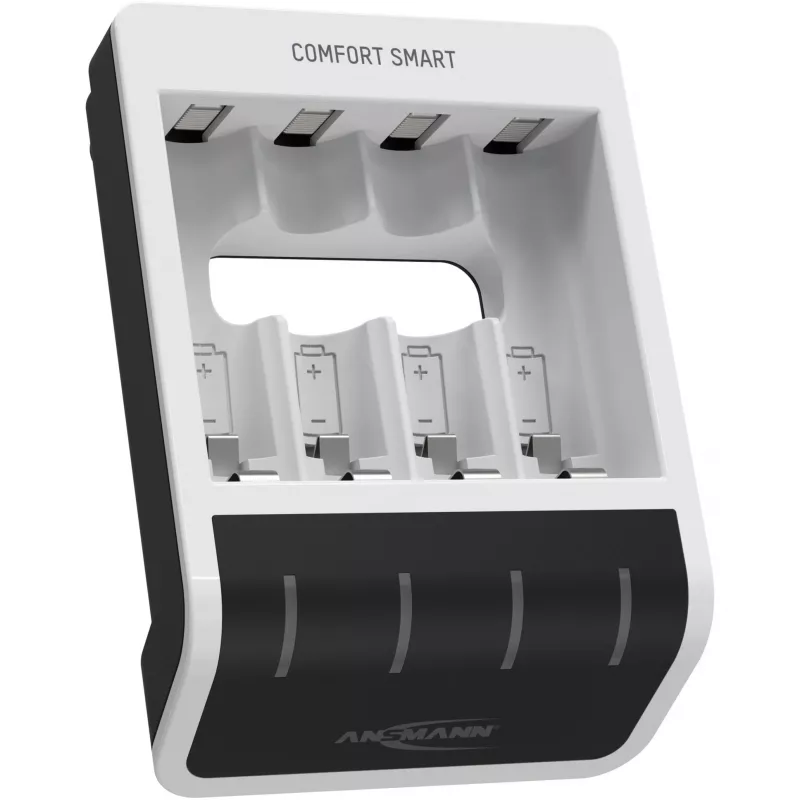 Baterijų įkroviklis Ansmann Comfort Smart buitiniams akumuliatoriams USB