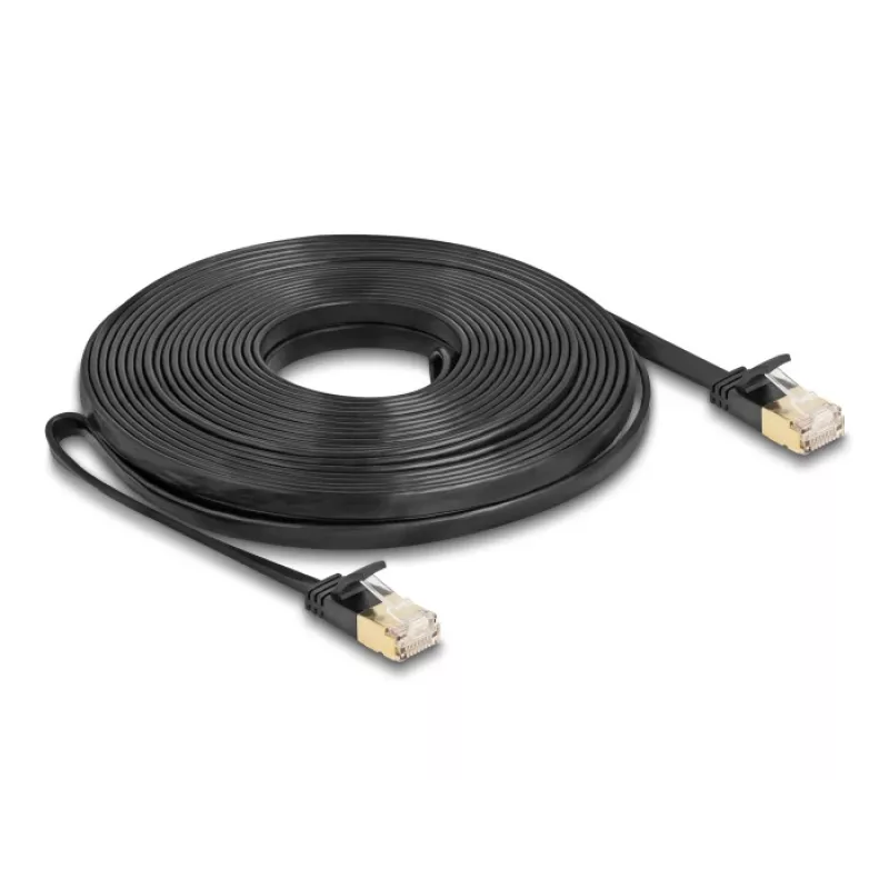 Tinklo kabelis DeLOCK RJ45 Cat.6A kištukas į kištuką U/FTP 10 m juodas
