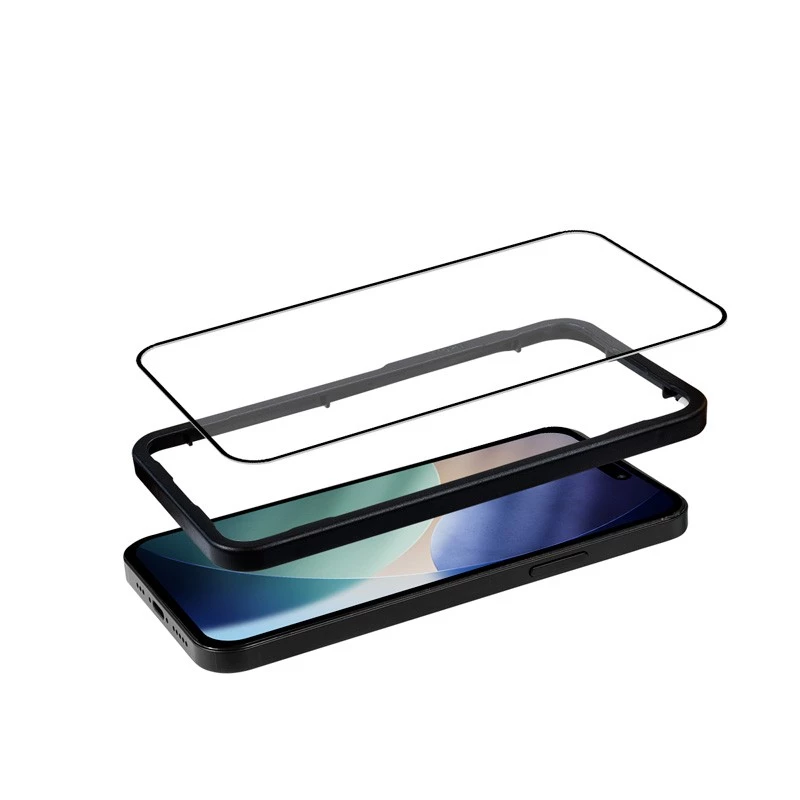 Grūdinto stiklo ekrano apsaugos montavimo rėmelis, skirtas „iPhone 17 Pro“ – Crong