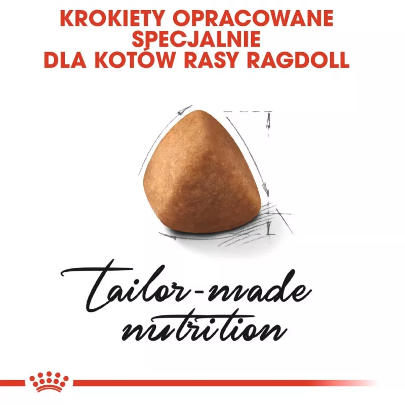 Sausas kačių maistas Royal Canin Ragdoll Adult 2 kg — vištiena, 32 % baltymų, 18 % riebalų