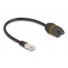 Tinklo kabelis DeLOCK 88146 RJ45 į RJ45 Cat.6A 0,25 m juodas