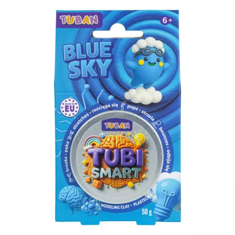 Modelinio molio TUBAN Tubi Smart – Blue Sky, 50 g