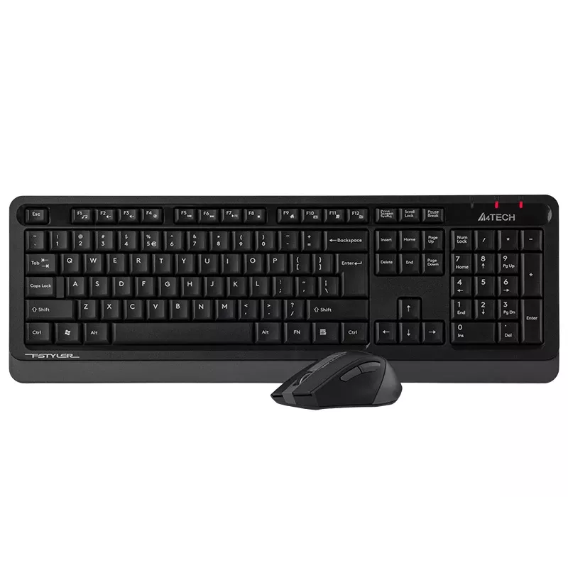 Belaidė pelė A4Tech FStyler 47478 2.4G Nano Pilka ergonomiško dizaino