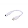 SAVIO USB Type 3.1 C (M) – Jack 3.5mm (F) garso adapteris Balta AK-35