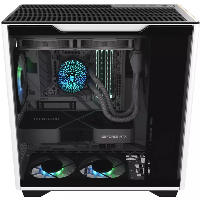 InWin A5 Midi-Tower Grūdintas Stiklas - balta