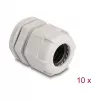 Kabelio sandariklis M25 DELOCK 10 vnt., plastikas, pilkas