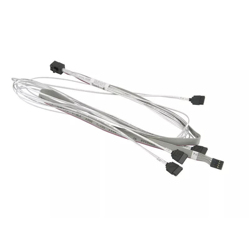 SuperMicro CBL-SAST-0591, 4x SATA į SFF-8643 kryžminis, 75cm su SB, 30AWG (CBL-SAST-0591)
