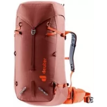 Kuprinė DEUTER Guide 44+8 redwood-papaya — ekspedicinė kuprinė su 44+8 l talpa
