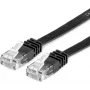 Value 21.99.0960 RJ45 tinklo kabelis, komutacinis kabelis CAT 6 U/UTP 0,50 m juodas 1 vnt.