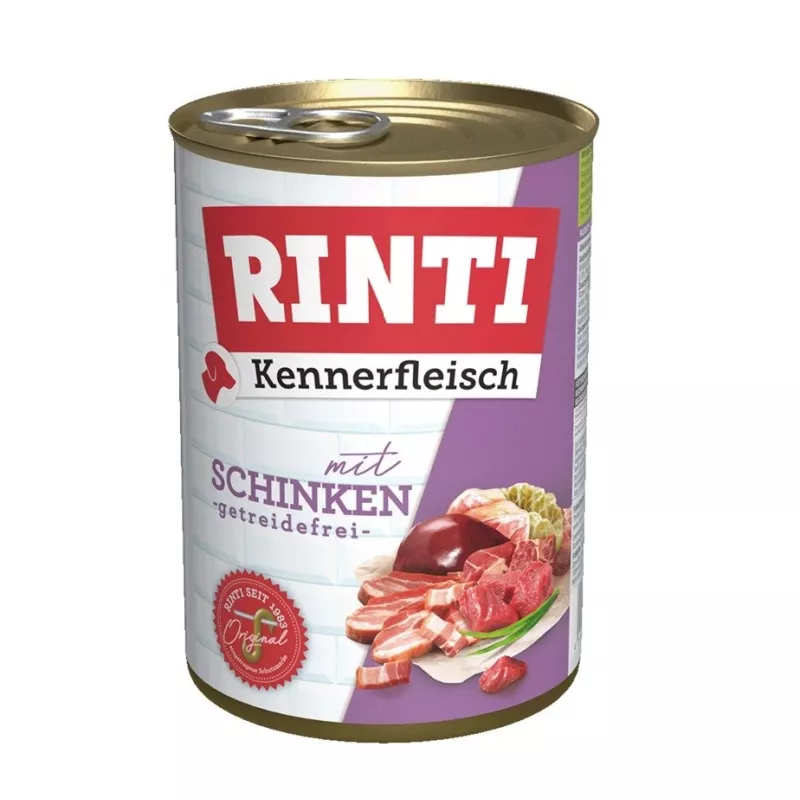 RINTI Kennerfleisch Kumpis - šlapias šunų maistas - 400g